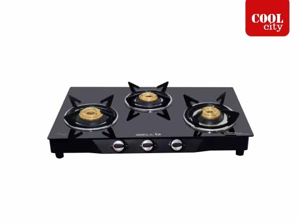 iBELL 03B Glass Top 3 Burner  Gas Stove